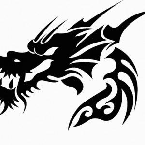 Dragon Die Cut  Animal Tribal Decals  15