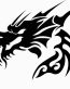 Dragon Die Cut  Animal Tribal Decals  15