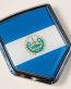 El Salvador Flag Crest Car Chrome Emblem Decal Sticker