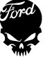 f skull die cut auto decal