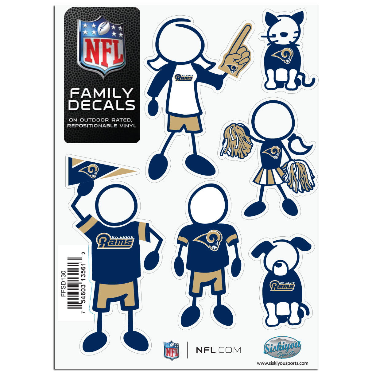 Dallas Cowboys 3-Pack Team Decal