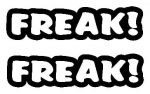 Freak Sticker