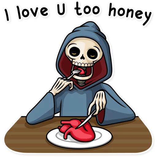 friendly death_grim reaper sticker 32