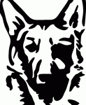 German Shepard Decal 60