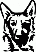 German Shepard Decal 60