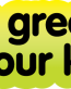 go green for our kids sticker