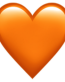 heart orange emoji