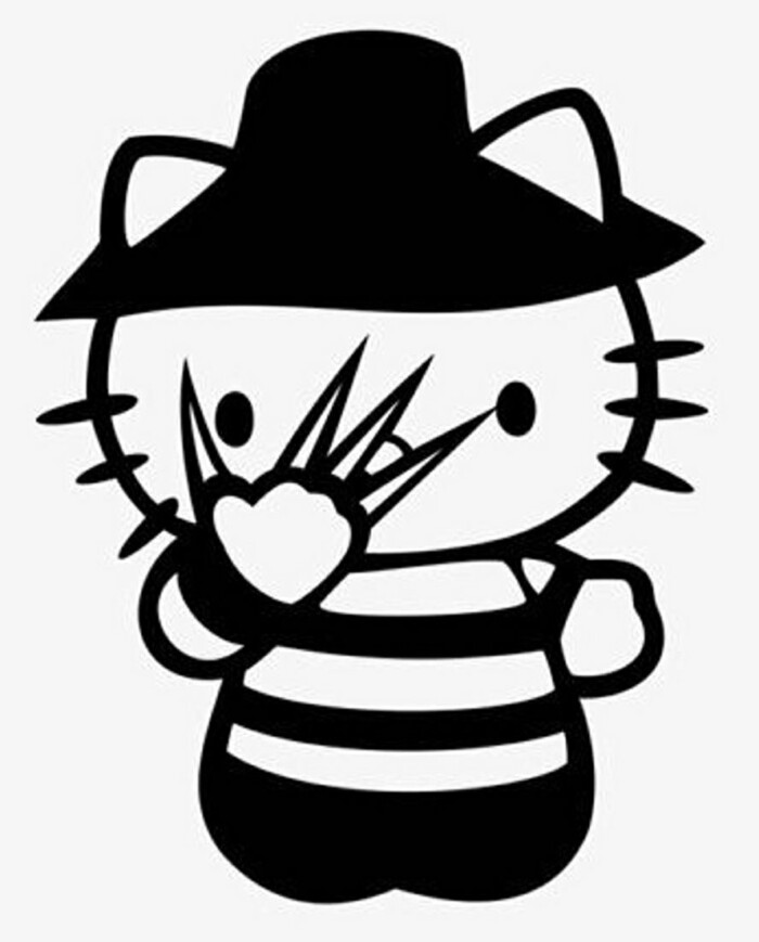 HELLO K FREDDY KRUEGER STICKER