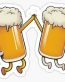 HIGH FIVE BEER MUGS STICKER