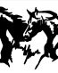 Horse Decals Three Horses Running