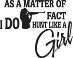 Hunt Like a Girl Decal