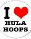 I Heart Hula Hoop Sticker