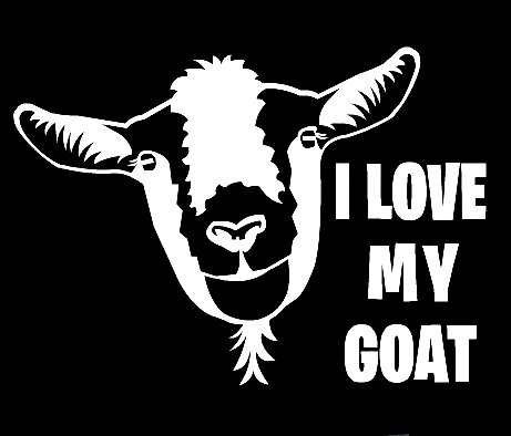 I Love My Goat Decal - Pro Sport Stickers