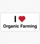 I Love Organtic Farming sticker