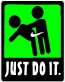 Just Do It Sticker GREEN