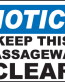 Keep Area Clear Signs and Decals 03