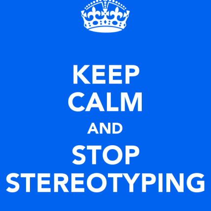 keep calm and stop stereotyping sticker