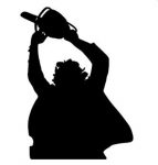 LEATHERFACE CHAINSAW DIECUT DECAL 2