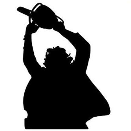 LEATHERFACE CHAINSAW DIECUT DECAL 2