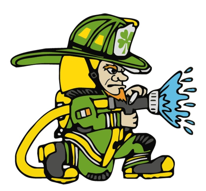 Leprechaun Firefighter STICKER