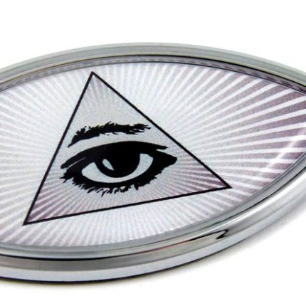 Mason Pyramid Eye Jesus Fish 3D Adhesive Car Emblem