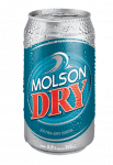 Molson Dry Can Shaped Sticker