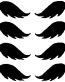 Mustache Sticker Set Style 4