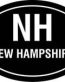 New Hampshire Oval Decal