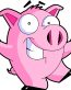 PIG CARTOON STICKER 8