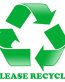 Please Recycle Sticker