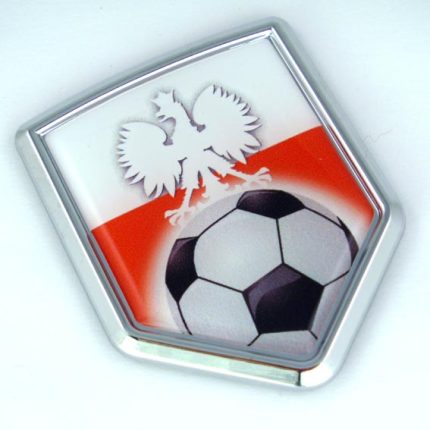 Poland Soccer 3D Adhesive Auto Emblem