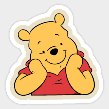 pooh head shot sticker - Pro Sport Stickers