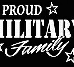 PROUD Military Stickers MILITARY FAMILY