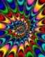 psychedelic patterns wall decal or window sticker 08