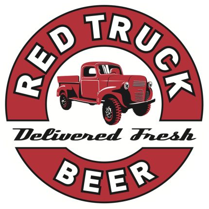 red truck beer sticker