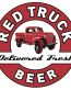red truck beer sticker