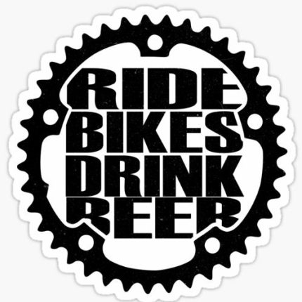 RIDE BIKES DRINK BEER STICKER