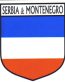 Serbia and Montenegro Flag Crest Decal Sticker