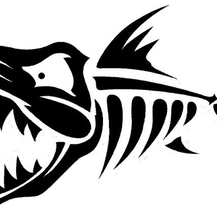 Skeleton Fish Decal