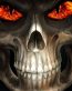Skull Grim Reaper Glowing Eyes Sticker