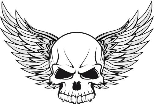 Skull Tattoos with wings 72