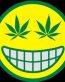smile weed leaf eyes