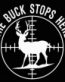 The Buck Stops Here Vinyl Hunting Decal