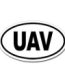 uav oval decal