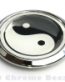 Yin Yang Symbol Decal Car Chrome Emblem Sticker