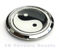 Yin Yang Symbol Decal Car Chrome Emblem Sticker