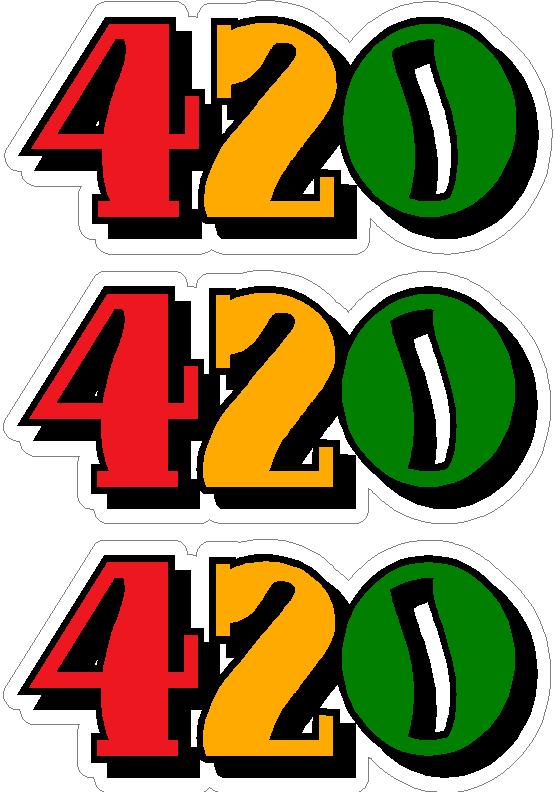 420 RASTA DECAL SET