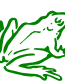 Frog 3 vinyl sticker
