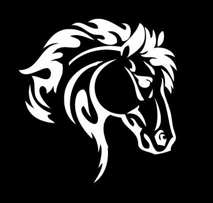 a vinyl horse car or wall decal 04