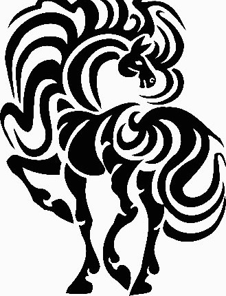 a vinyl horse car or wall decal 10